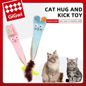 Игрушки Gigwi Cats Toys Cuddle Kick Series Series Quice Story Cat Gnaw Toy Interactive Pets Molar