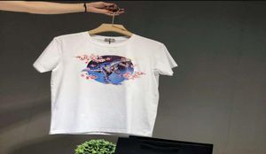 Erkekler tasarımcı tişörtleri lüks tshirts ile lüks tişörtler düz renk kısa kollu dinozor baskı moda kadınlar üstleri giyim x7985122