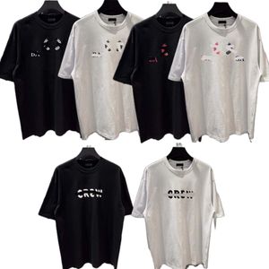 Tişört Tasarımcı Gömlek Erkek Tişört Sweatshirt Baskı Erkek Kısa Kollu Tshirt Kadın Giysileri Günlük Pamuk Mektup Hip Hop Boş T-Shirts High Street