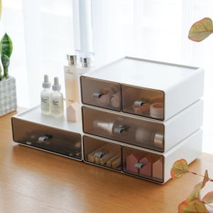 Lådor Desktop Storage Box DrawerType Office Documents Stationery Organizer Home Stapble Sundries Cosmetics Storage Drawer