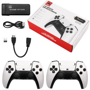 Konsollar M8 Pro Game Stick 4K HDMI HD Video Konsolu 2.4G PS1/FC/GB/GBA ARCADE RETRO TV Oyunu Konsolu 20000+ Oyunlar için Kablosuz Denetleyici