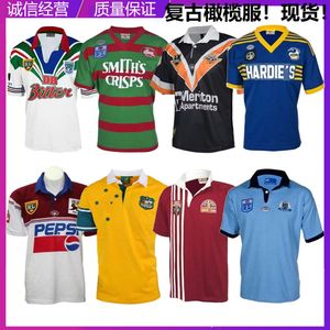 Erkek Jersey 1999 Avustralya Maru Sea Eagles South Sydney Tavşan Lanholton Savaşçıları Eel Zeytin