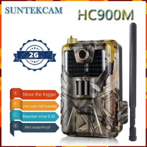 Cameras Suntekcam HC900M Hunting Trail Camera 2G SMS/MMS/SMTP1080P HD 20MP Night Vision Wildlife Waterproof Photo Traps Game Camera