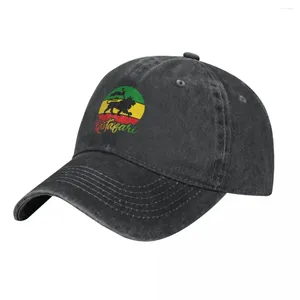 Bollmössor Rastafari Rasta Lion Baseball Cap Judah Flag Sports Högkvalitativ tvättad lastbilshatt unisex monterad anpassning