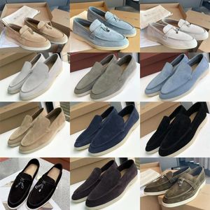 Mens Women Shoes Loafers Piano Shoes Flat Low Suede Cow Leather Oxfords Moccasins Walk Comfort Loafer Slip On Loafer Rubber Sole Flats 35-45