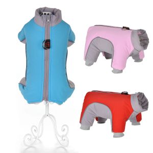 Jackets Winter Dog Clothes Waterproof Reflective Jumpsuit For Small Medium Dogs Warm Outdoor Walking Puppy French Bulldog Down Jacket