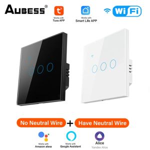 Управление Tuya Wi -Fi Smart Eu Switch Smart Light Switch 1/2/3/4 Gang Wall Panels Smart Home Работает с приложением Smart Life через Alexa Google Home