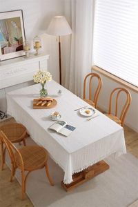 Table Cloth White Graphic Print Tablecloth