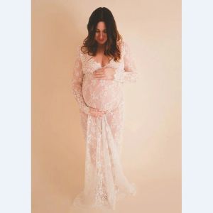 Dresses 2017 Maternity photography props maxi Pregnancy Clothes Lace Maternity Dress Fancy shooting photo summer pregnant dress S4XL
