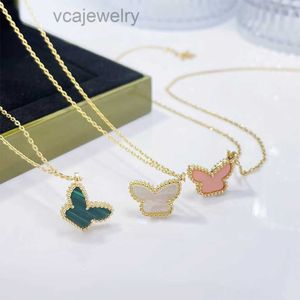 Butterfly Pendant Necklace Waterproof Elegant Girlfriends Gift Necklaces Wedding for Woman Jewelry Top Quality 18 Color