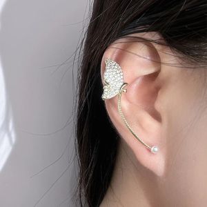 Ohrringe zierlich 1pc Schmetterling Ohrklimerohrringe für Frauen nicht durchbohrtes Clip auf Ohr Y2K Accessoires Mädchen Geschenke Mode Schmuck kde133