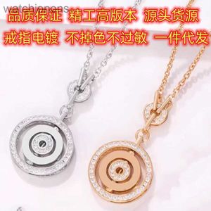 Fashion Luxury Blgarry Designer Necklace Seiko High Edition Originale S925 Sterling Sterling Running Pendant With With Logo e Gift Box