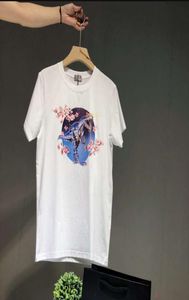 メンデザイナーTシャツブランドレター付き高級Tシャツ固体色の袖の恐竜印刷ファッション女性トップス衣類X5019051