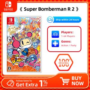 Super Bomberman R 2 Nintendo Switch 게임 카트리지 물리 카드 지원 TV 탁상용 핸드 헬드 모드 거래