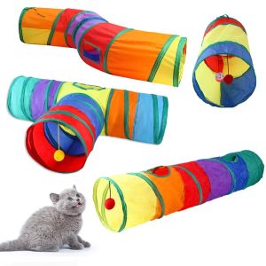 Toys Pet Cat Tube Tunnel Play Toys Toy Kitten For Tunnel Training Fun Puppy Tunnel Kitty Cats Rabbit Pet Interactive Bored Foldable