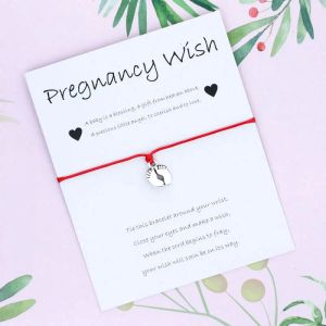 Strängar graviditet önskar armband mamma att vara önskan armband gravid vän graviditet gåva till mamma ska vara baby armband baby shower gåvor