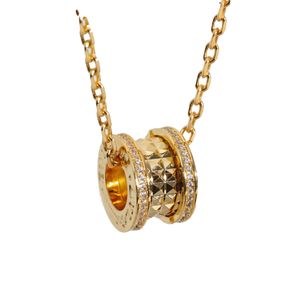 Золотое наклонение L Дизайнерский римский зверь подвесной ожерелье для ожерелья для нейтрального ожерелья