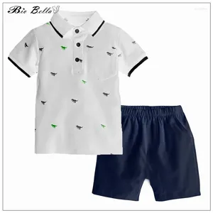 Clothing Sets Boy Baby Clothes 1-5 Yrs Children Wedding Birthday Infant Christma Handsome Gentlemen Kids Classic Outfits Tops Pants Suit