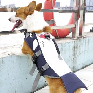 ベスト犬ライフジャケットペットベスト服ライフベストカラーハーネスペット水泳夏水着スケールサメ冷却ベスト夏