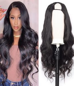 Körperwelle u Teil Perücke menschliches Haar Perücken brasilianische Körperwelle Remy Haar 150 Dichte 2x4 Zoll Glueless menschliches Haar Perücken Fastinstallieren W3310583