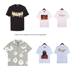 デニムティアーズメンズTシャツTシャツシャツ男性デザイナーの高品質のデニムデザイナーTシャツトレンディデザイナーショーツブラックレッドカポックピュアコットン