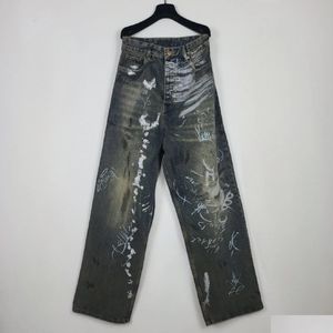 Mens Plus Size Hosen 2023SS, ungewaschener Seedge Jeans Jeans Hochwertige Indigo kleine Menge Großhandel Preis Japanischer Stil Baumwoll Japan DHQ4A