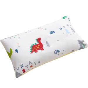 Kudde Twosided Pillow For Spädbarnsbarn Kids Tecknad mönster Kudde pojkar flickor sovande huvud kudde sängkläder set nacke kudde