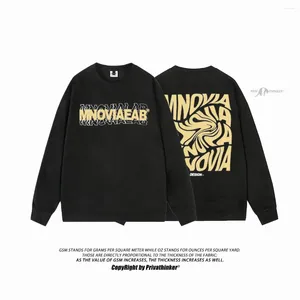 Kadın Hoodies Street Hip Hop Mektubu Sweatshirt Gevşek Kadınlar Bahar Süet Top Y2K Külot Kadın Marka Sweatshirt