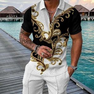 Camisetas masculinas Novo colorido casual contraste masculino pólo pólo pólo de manga curta Man Tees Polos Tops