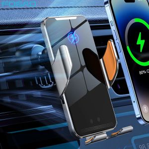 Chargers Automatic Clamping 30W Car Wireless Charger Mount Fast Charging Phone Holder for IPhone 14 13 12 11 XR X 8 Samsung S22 S21 S20