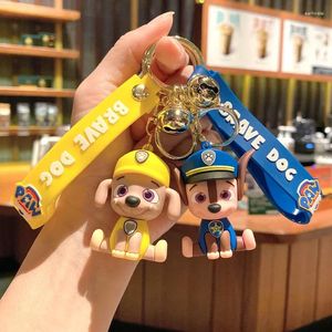 Keychains Animated Cute Puppy Woof Team Keychain Couple Bag Car Gift Wholesale Doll