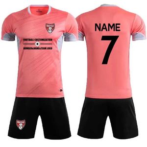 Fans Tops Tees Kids Mens Soccer Uniforms Football Jersey Sets Boys Adult Sport Training Suits Blank Women Running Tracksuit Clothes Sportswear Y240423