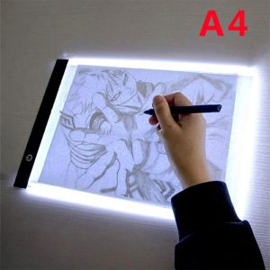 Tabletler A4 LED Işık Pedi Elmas Boyama USB Powered Işık Tahtası Kiti Dijital Grafik Çizim için Tablet Sanat Boyama Tahtası