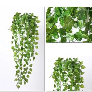 Decorative Flowers Artificial Vine Hanging Plants Outdoor Plastic Fake Leaves Home Porch Patio Wedding Gifts Arrangement