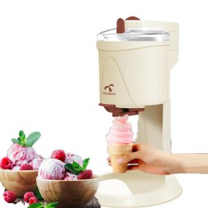 Macher Automatische Eismaschine Rollen nach Hause kleiner Sorbet -Obst -Dessert -Joghurteismaschine