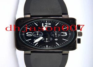 New Black Dial Edition Limited Edition Quartz Cronógrafo StopWatch Movement 0194 Men Watches5152225