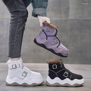 Casual Shoes Women Winter Sneakers 2024 i Platform Sports Snow Boots Comfort Plus Plush Warm Cotton Woman Footwear Botins