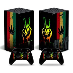 Klistermärken Win Game Designs Vinyl Faceplate Decal för Xbox Series X Console Controller Accessories Skins för XSX #4147