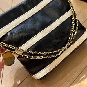 Cadeia de luxo High Designer ombro Bolsa Crossbody Bag Genuine Mini Qualidade Moda Bolsas listradas Garbage On Gy Com nossa moda Shopping Shopping