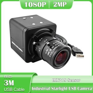 Lens HD 1080P IMX291 USB2.0 PC Webcam Düşük Aydınlatma Mini Kamera Skype /Video Konferansı için Manuel Zoom Varifokal CS Lens