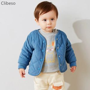 Schichten Kinder Winterkleidung Baby und Mädchen dickes Mantel Kind Downjacket Kleinkind Solid Color Fleece Strickjacke Kid Herme Jacke Herbst Jacke