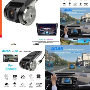 Neue neue ADAs für Android Player Navigation Full HD Car DVR USB Dash Cam Nachtsicht Fahren Auto -Audio -Sprachalarm