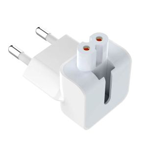 Chargers 50pcs Euro Plug AC Duck Head per iPad Air Pro MacBook Charger Suit per iPad Wall Charge Adapter Eu European PIN