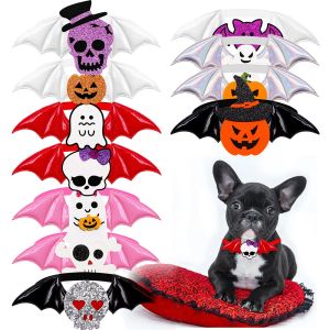 Akcesoria 50/100pcs Halloween pies Bowties Skusl Pet Dog Kwiecie