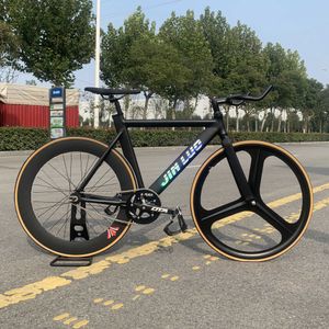 Bisiklet Jinluo Track Bike Alüminyum Alaşım Çerçevesi 48T Crankset Flip-Flop Arka Hub Bisiklet Özelleştirilebilir Y240423