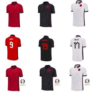 The New1: 1 Albania Soccer Trikot 2024 Euro Cup Islands National Home Away Football Shirts Kit Mehmeti K. Bare Allani Uzuni Hysa Jbroja Asani Djimsiti