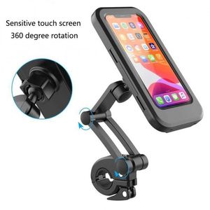 Cell Phone Mounts Holders 1 Pcs Motorcycle Mobile Phone Bracket Navigation Bicycle Waterproof Shock-proof Folding Touch-screen Magnet Mobile Phone Bracket Y240423