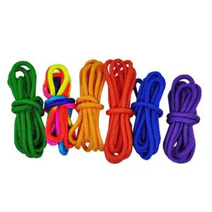 Jump Ropes Artistic Gymnastics Arts Rope Competition Professional Rhythmic Rope Nylon Rainbow Color Gymnastics Jumping Props Y240423