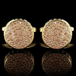 Links Highnd Luxury Zircon Bufflinks BONDADOS DE BANCOT DE BANCOTES DE MODAGEM MEMINA