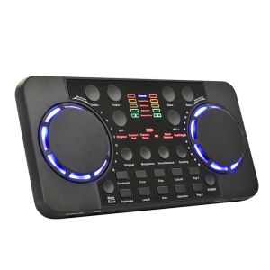 Cartões cartões de som streaming ao vivo mixers de áudio efeitos de interface mixer music acessório fone de voz microfone ruído de controle de voz